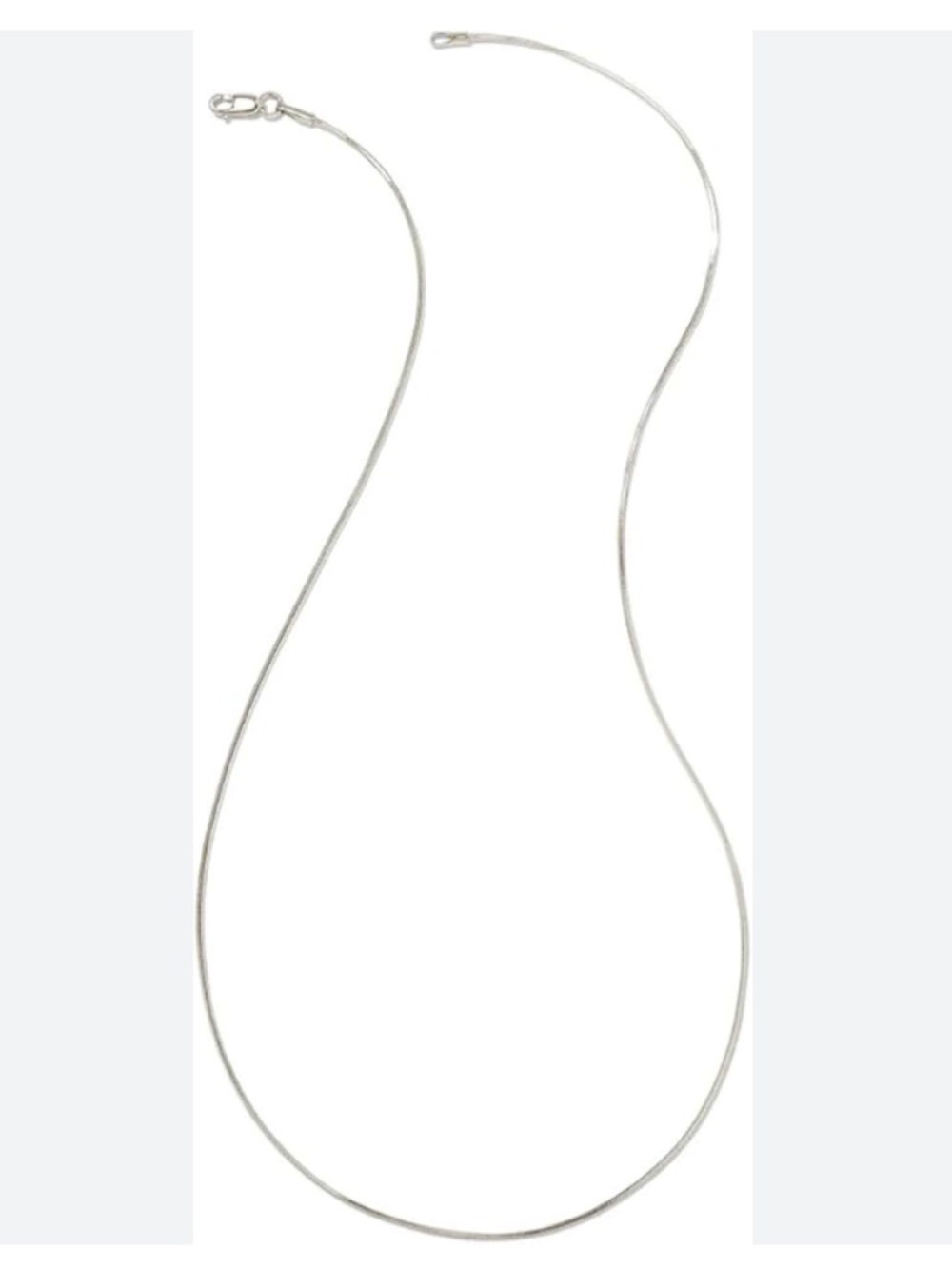 Kendra Scott Sterling Silver Diamond Cut Snake Necklace